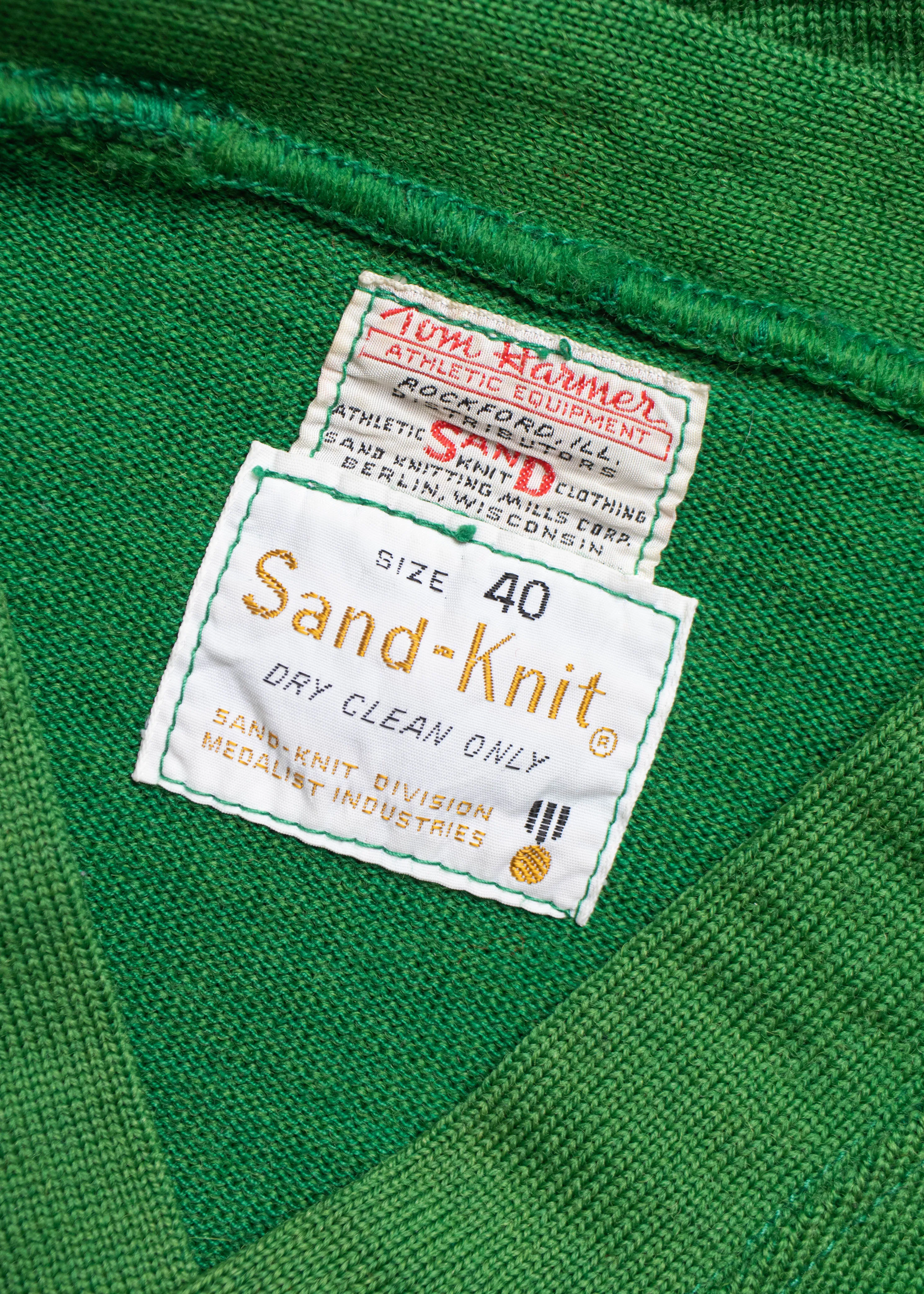 1950s Sand-Knit Pullover Varsity Sweater Size XS/S