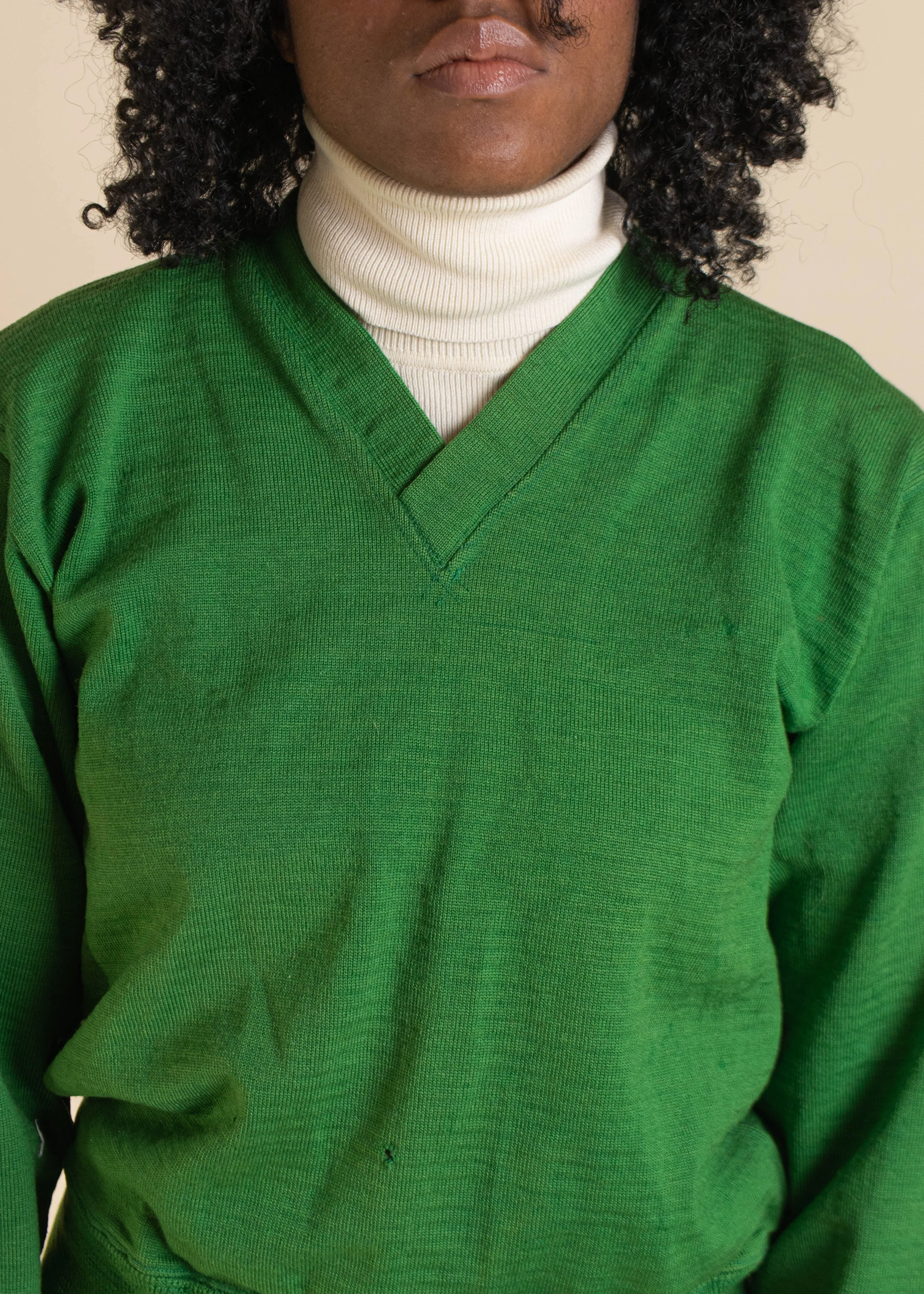 1950s Sand-Knit Pullover Varsity Sweater Size XS/S