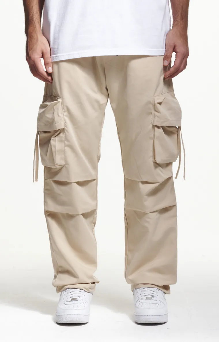 2Y STUDIOS TARO CARGO PANTS BEIGE