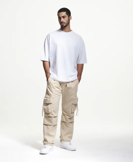 2Y STUDIOS TARO CARGO PANTS BEIGE