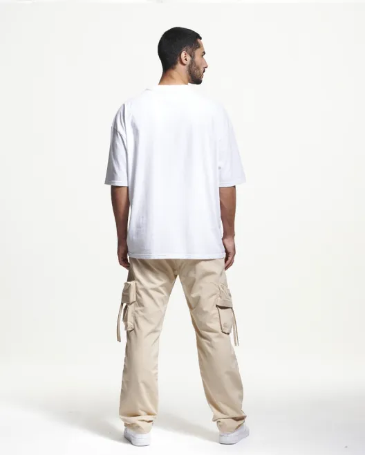 2Y STUDIOS TARO CARGO PANTS BEIGE
