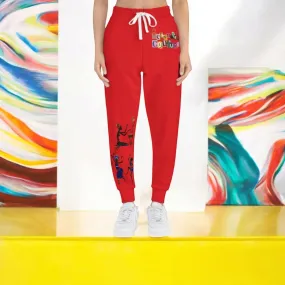 Afro Music Graphic Art Unisex Athletic Joggers, Running Leggings, Dance Pants