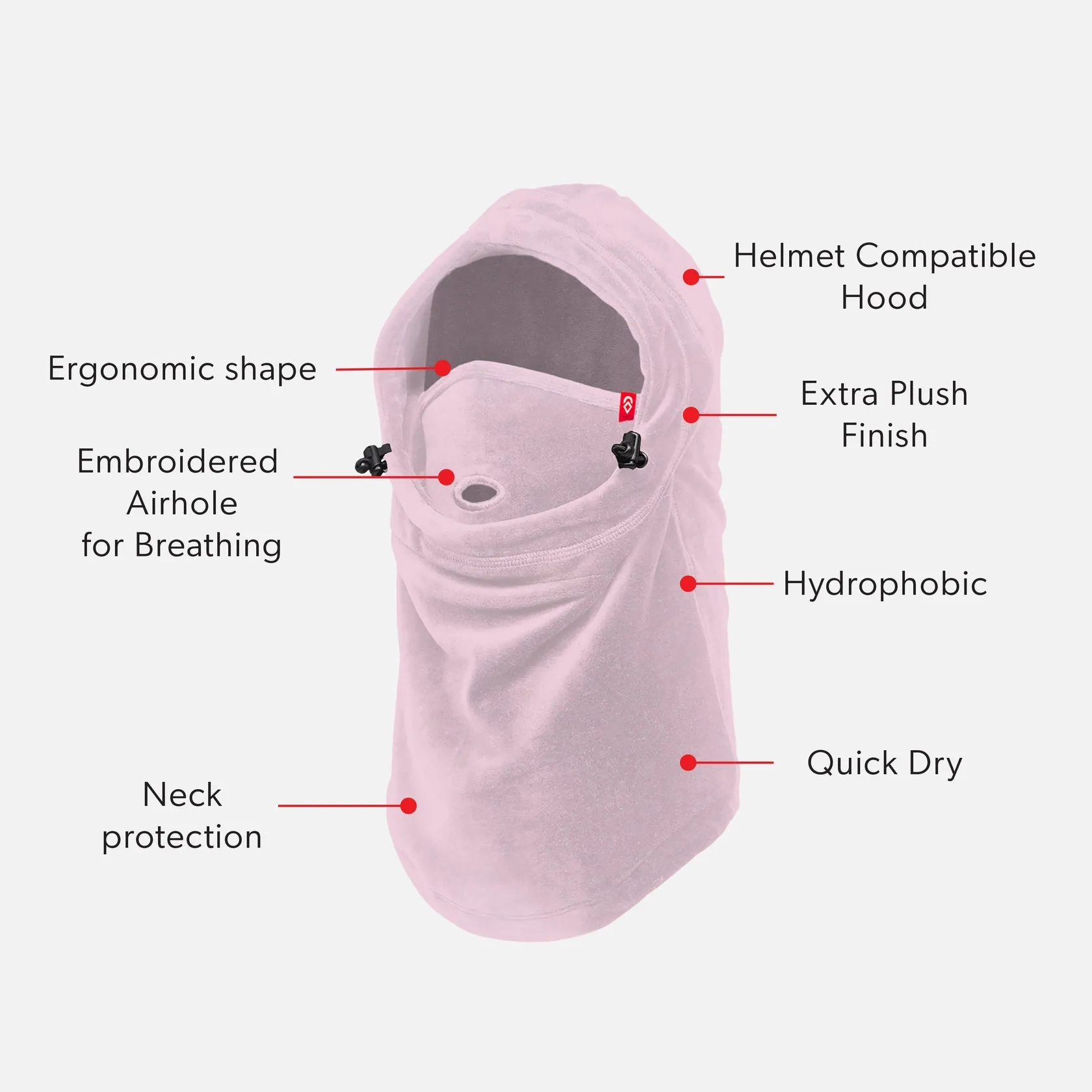 Airhole Junior Milk Fleece Airhood - Dew