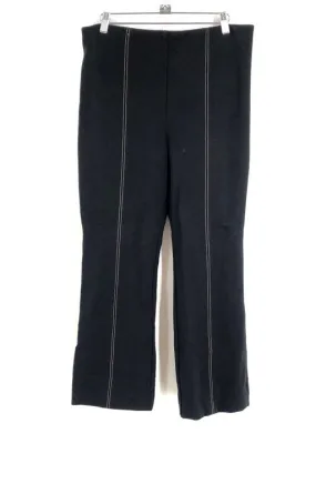 Anthropologie The Essential Women's Black Flared Leg Cropped Pants Size Medium