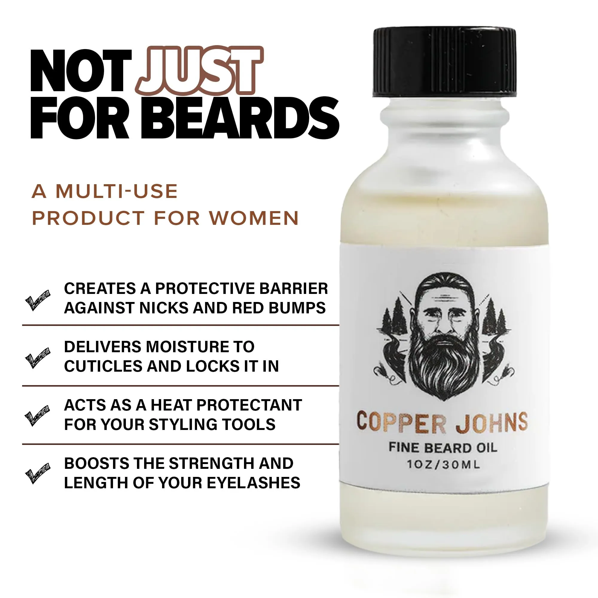 Beard Oil for Men, Castor & Jojoba Oil with Sea Minerals, Increases Softness & Control for Fuller-Looking Beard, Polys-Bergamot & Cherry Almond, 1 oz