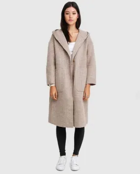 Belle & Bloom Walk This Way Wool Blend Oversized Coat