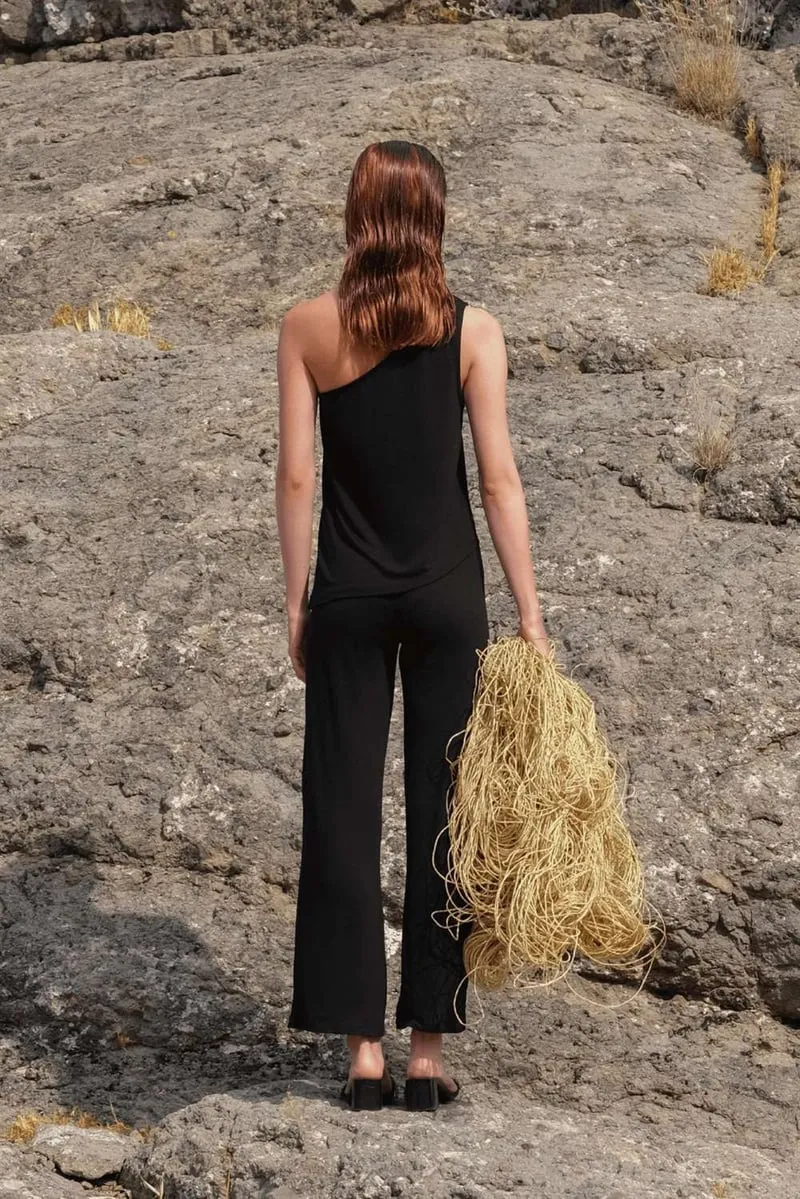 Black Slim Sweatpants