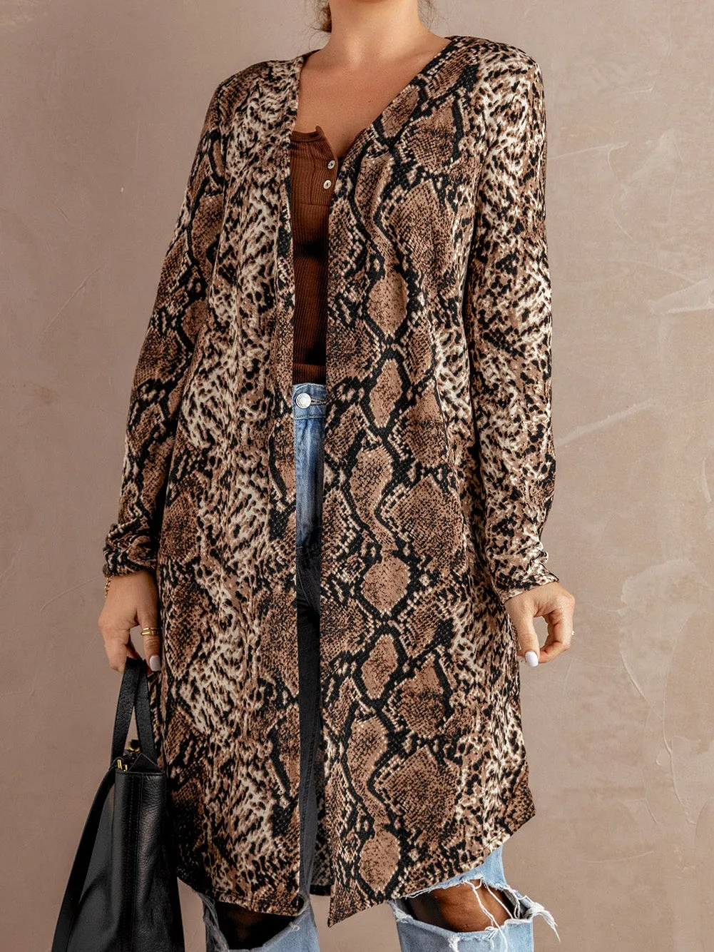 Bohemian Snakeskin Cardigan