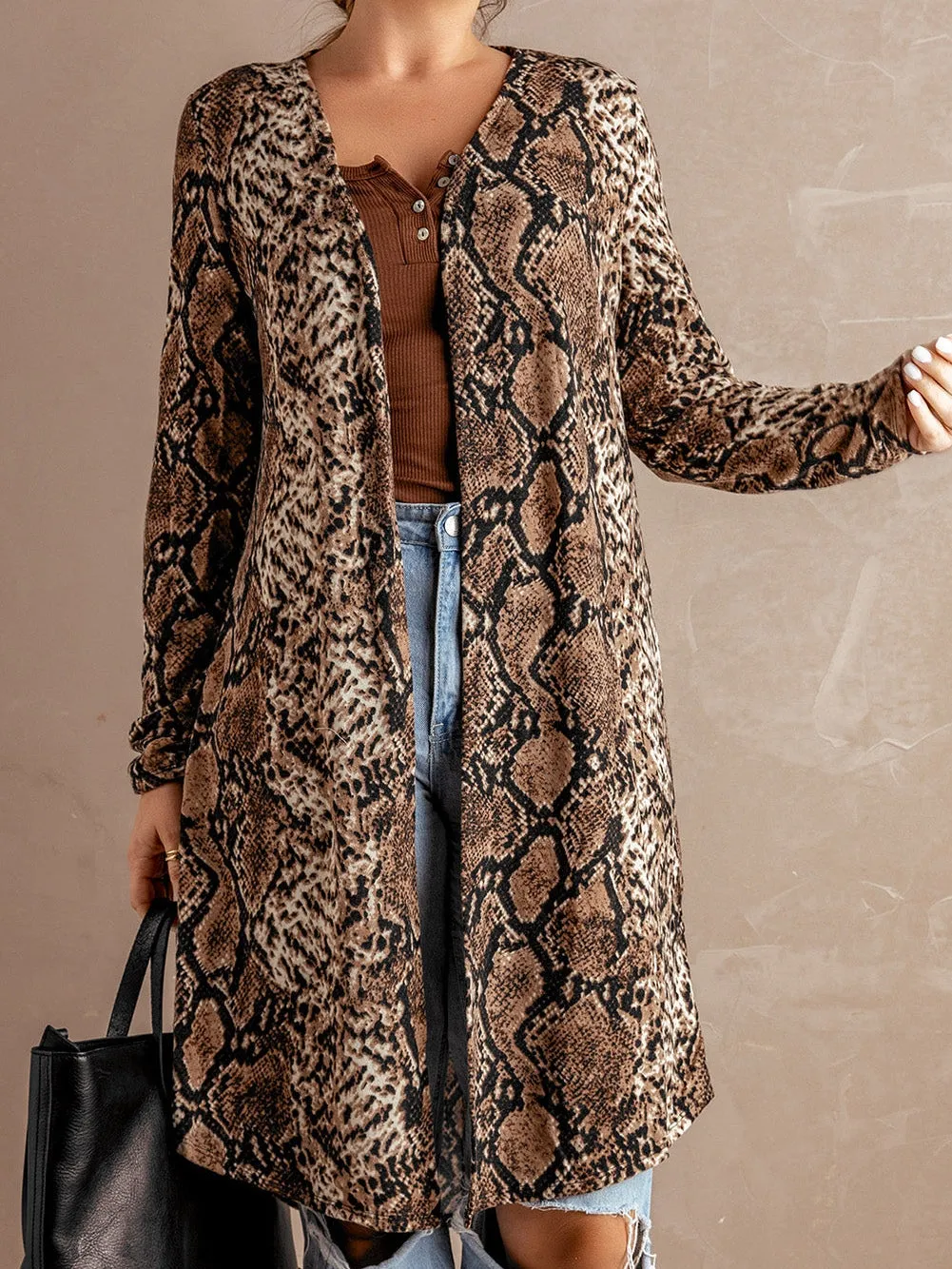 Bohemian Snakeskin Cardigan