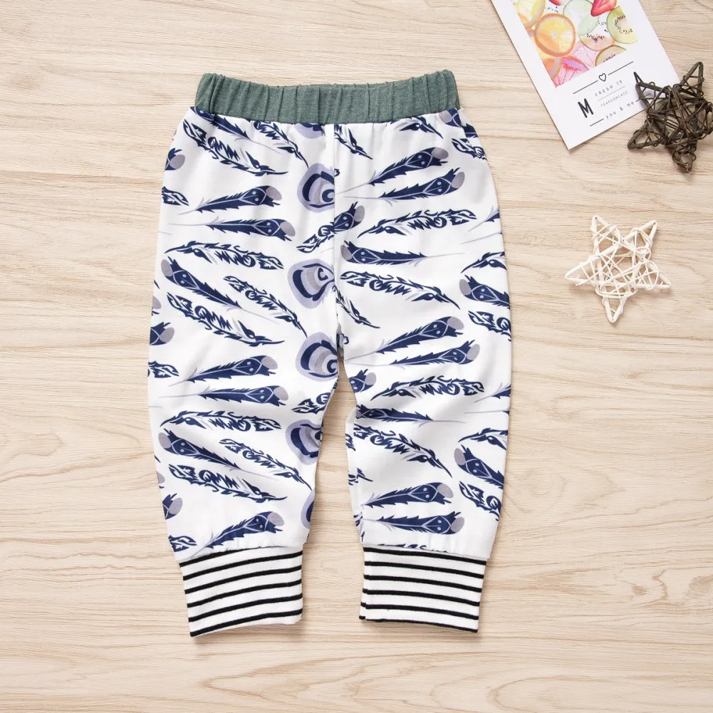 Boys Feathers Hoodie and Jogger 2-Piece Set