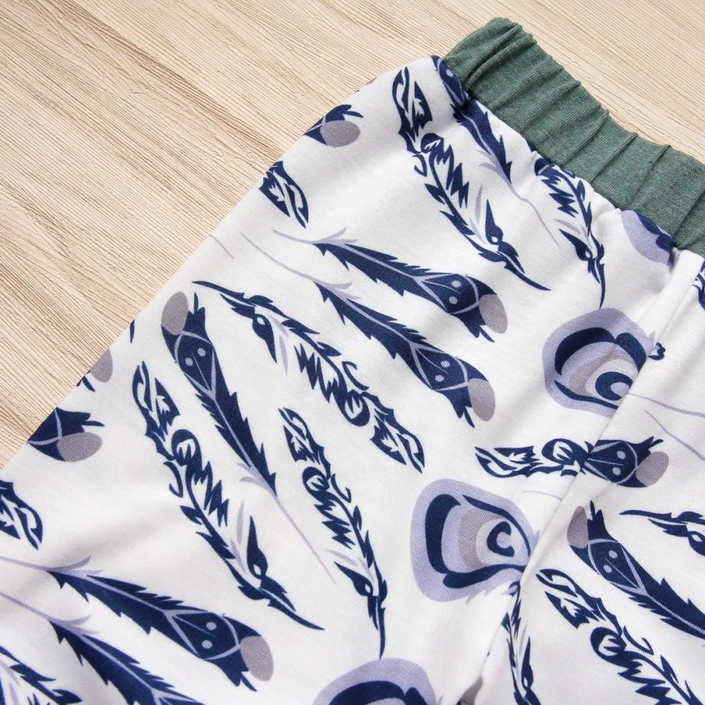 Boys Feathers Hoodie and Jogger 2-Piece Set