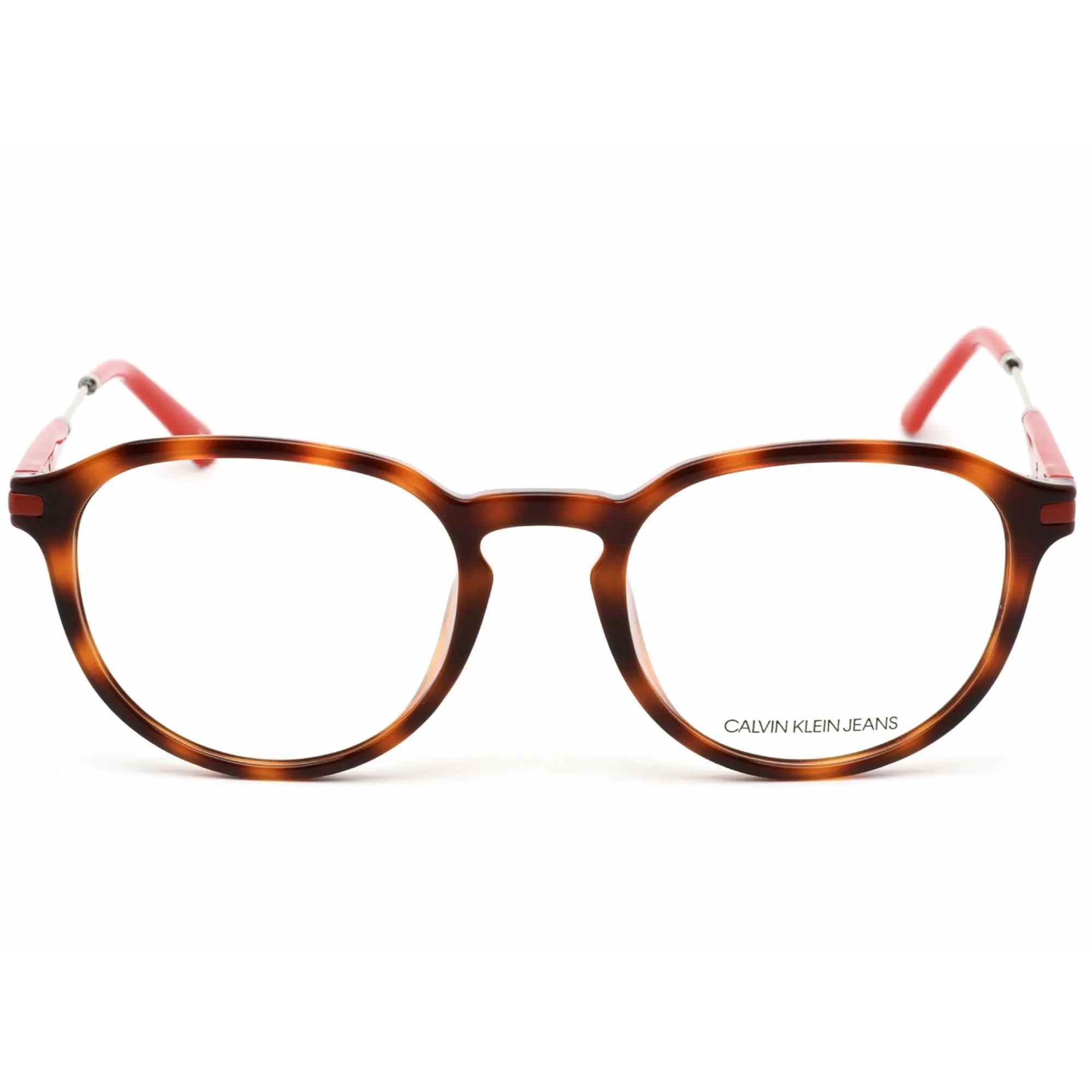Calvin Klein Jeans Unisex Eyeglasses - Soft Tortoise Round Plastic | CKJ19707A 240