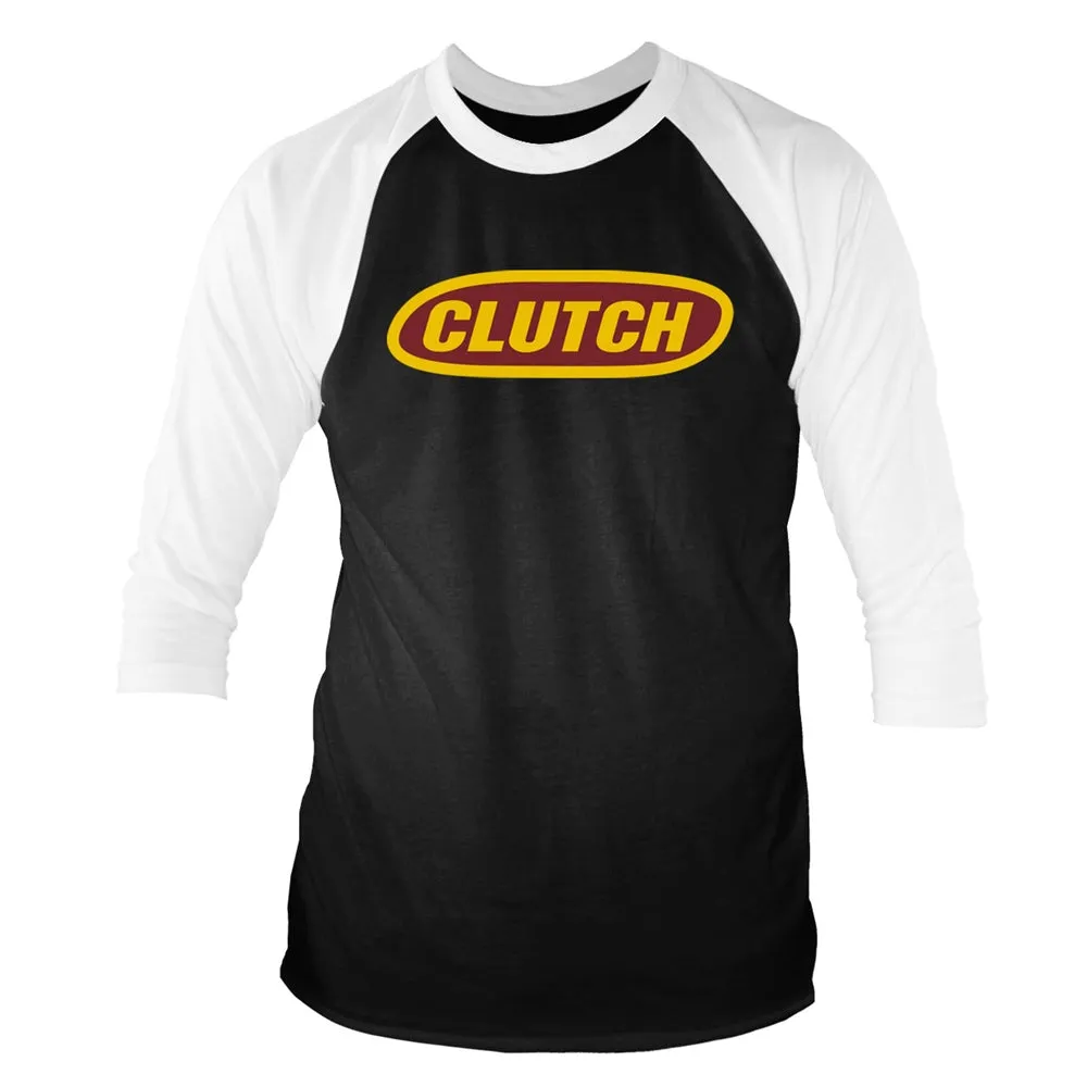 Clutch Unisex Raglan T-shirt: Classic Logo (Black/Whte)