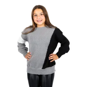 Colorblock Crop Sweater