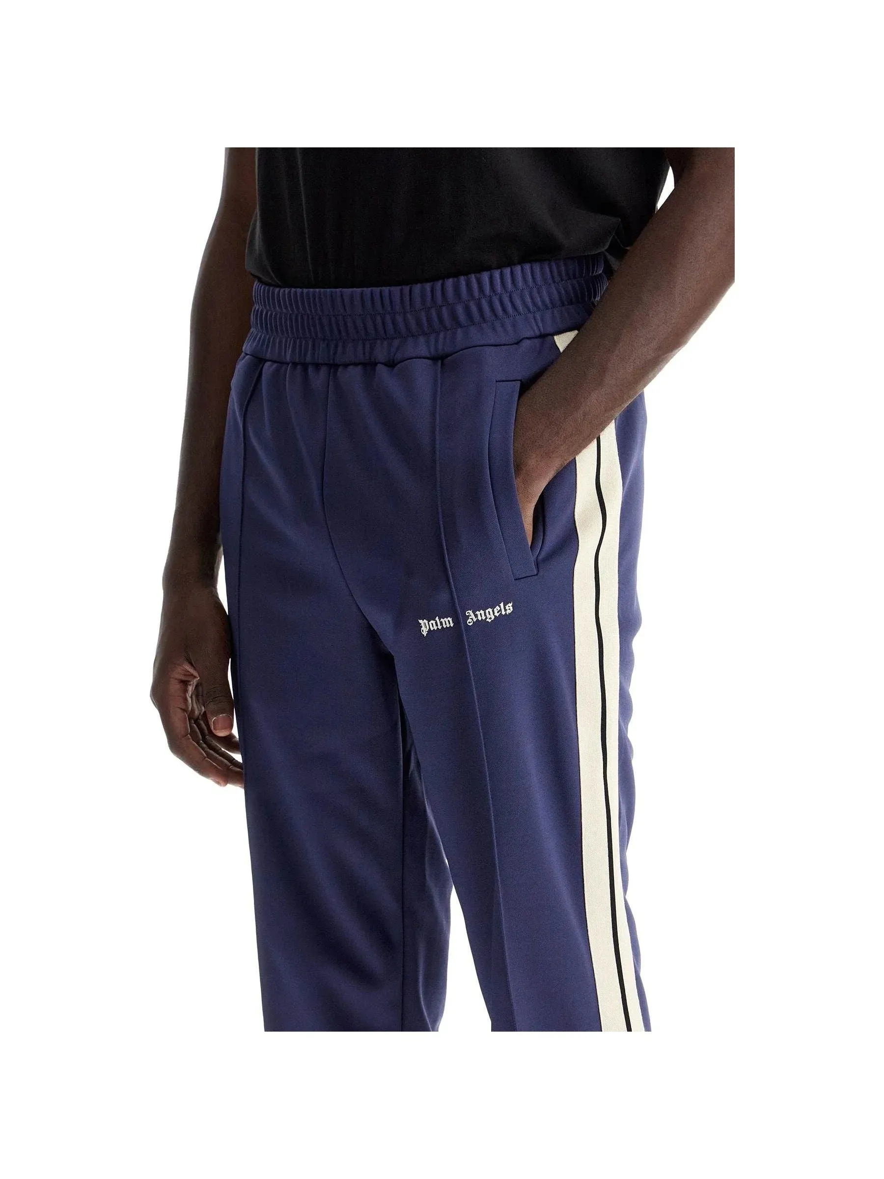 Contrast Band Jersey Joggers