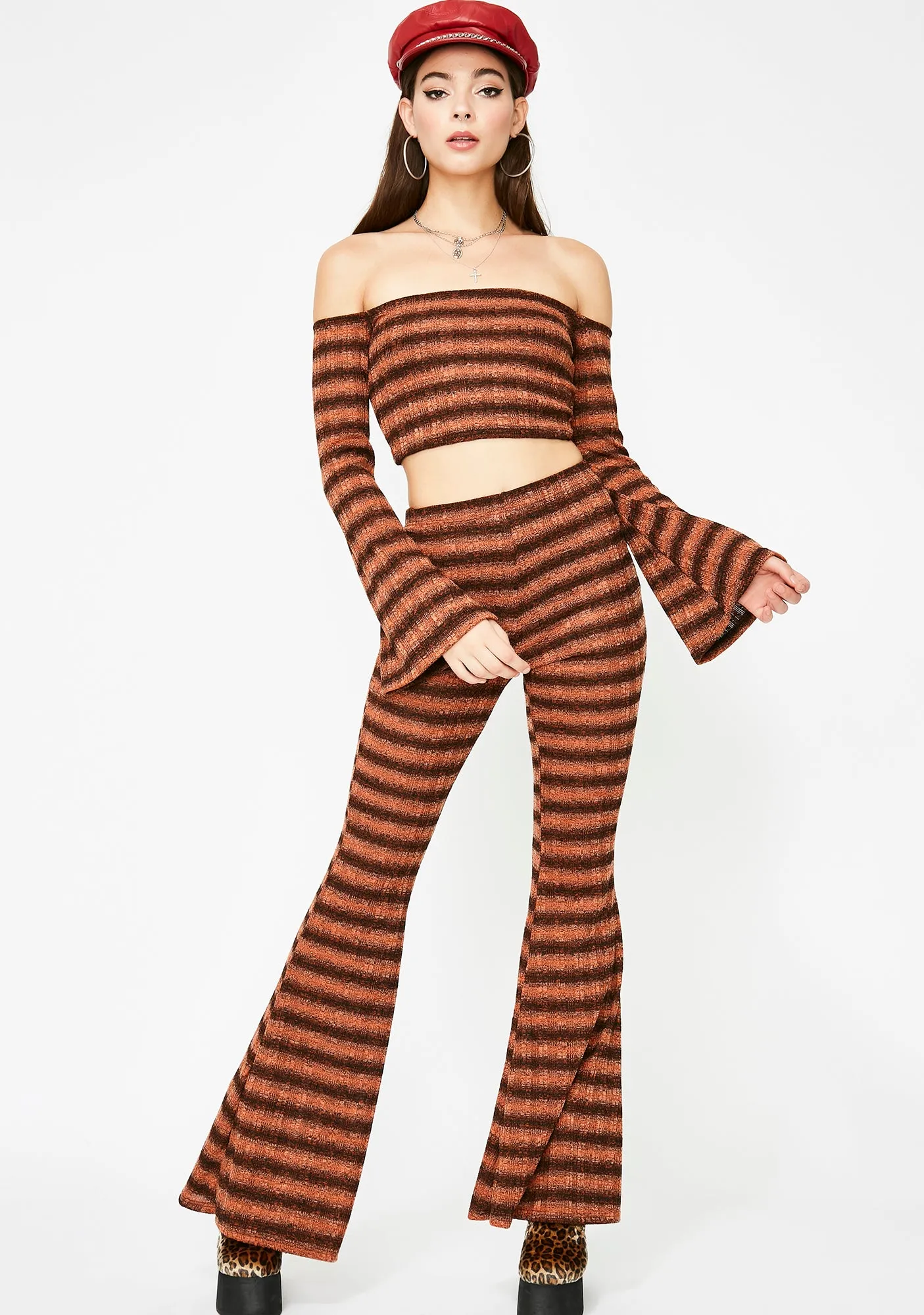 Copper Boho Bombshell Flared Set