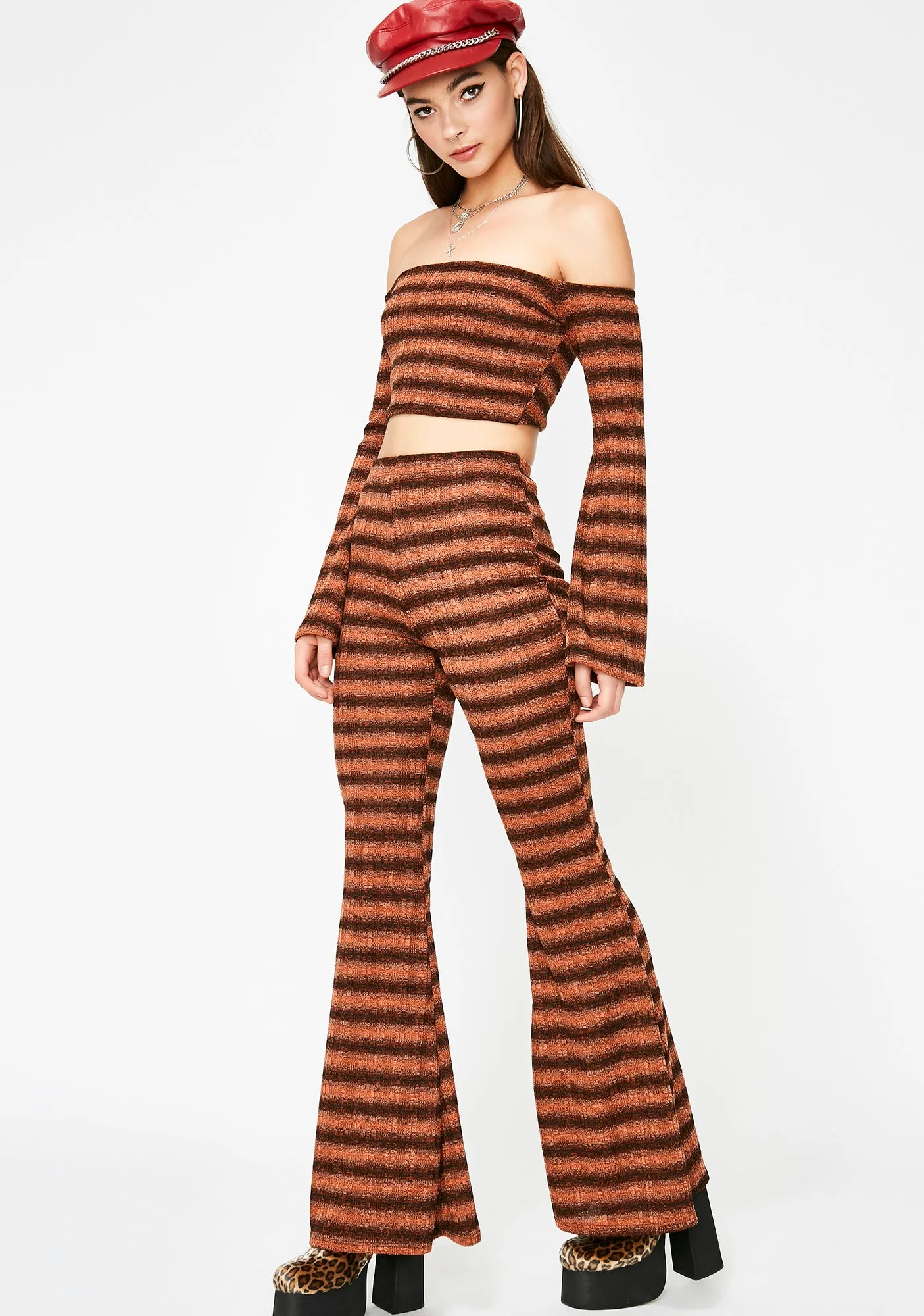 Copper Boho Bombshell Flared Set