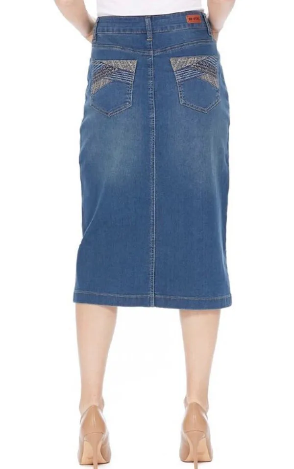 Darcy Denim Skirt- Vintage