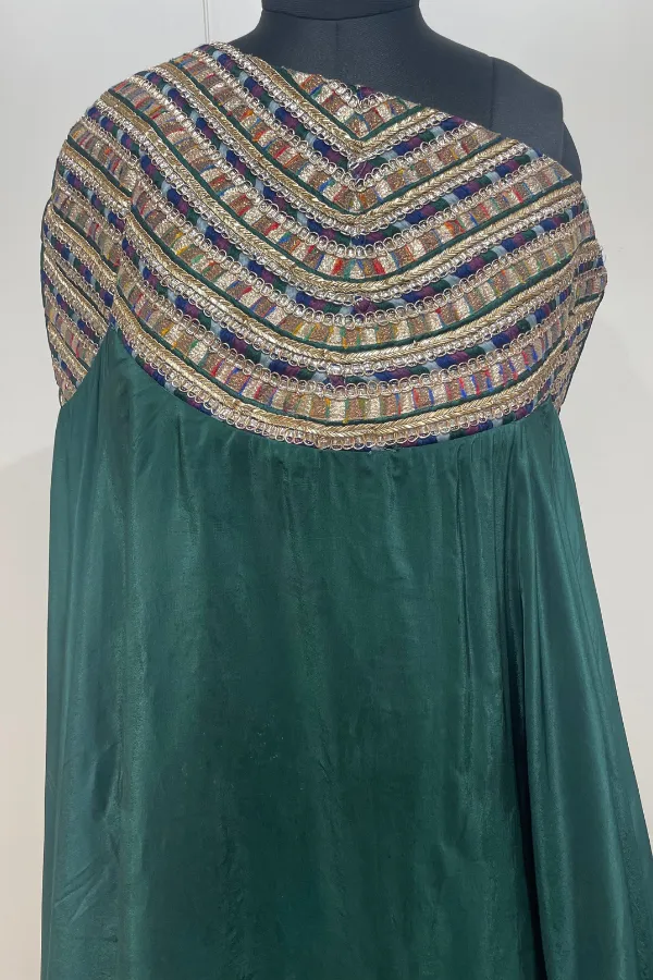 Drape one shoulder lehenga set