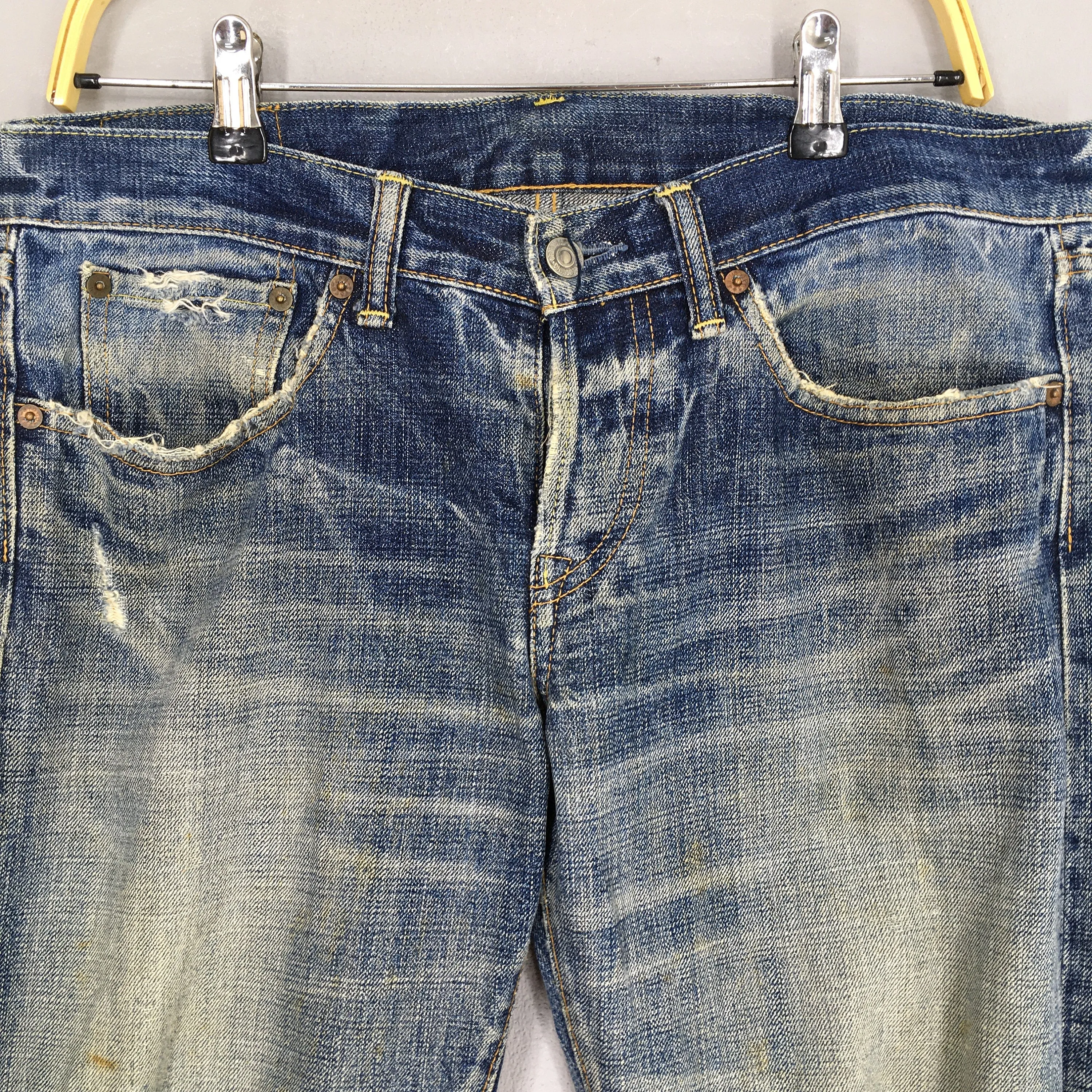 Eternal Japan Low Rise Distressed Jeans Size 34x34