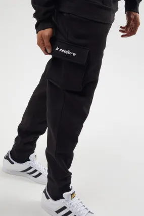 Field Place Cargo Joggers- Black
