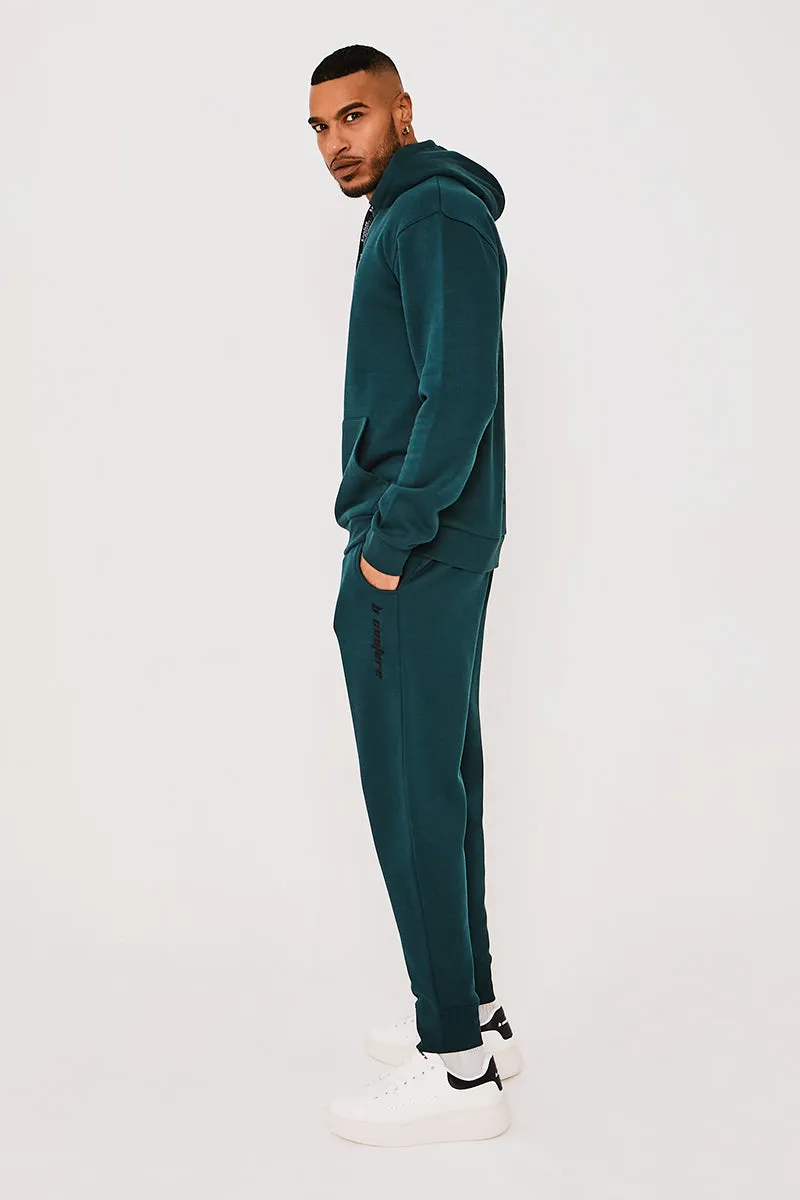 Finchley Road Fleece Tracksuit - Dark Green
