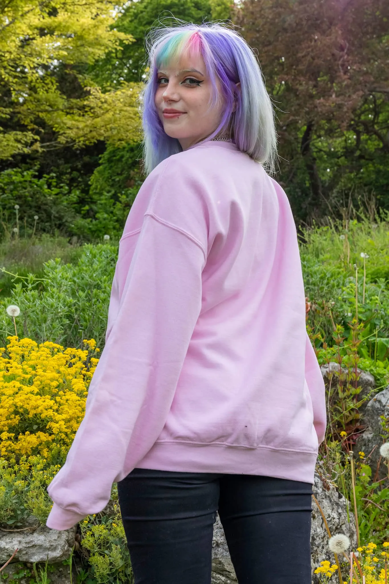 Fish Bowl Pastel Pink Sweater