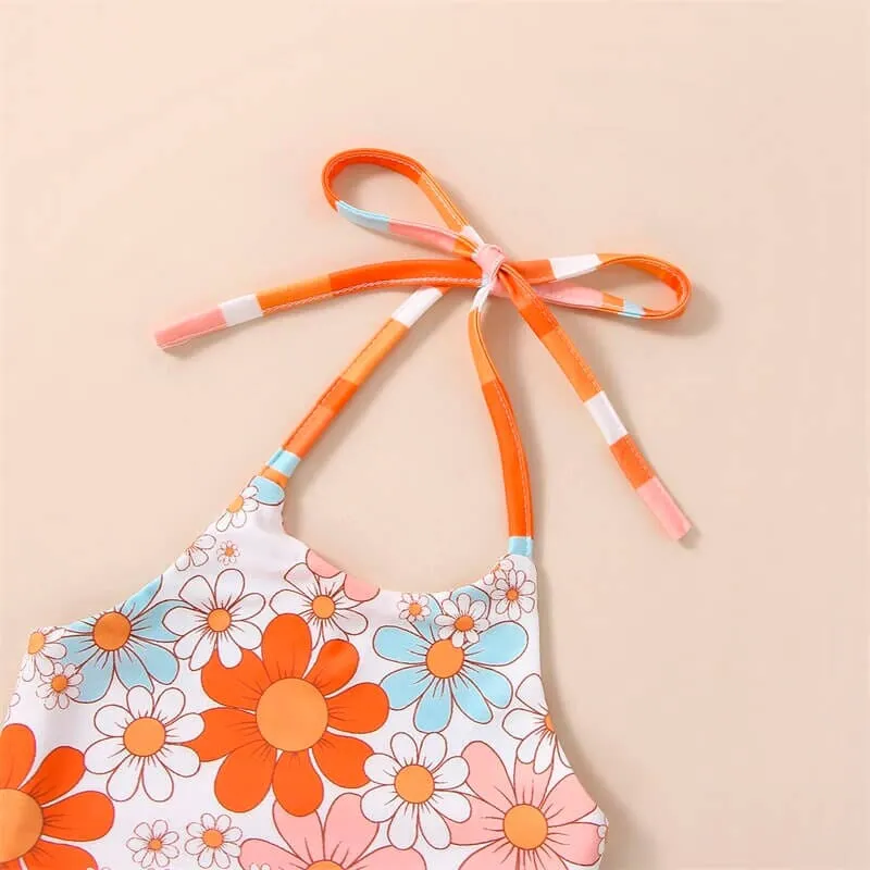 Floral Top Flared Pants Toddler Set