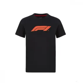 Formula 1 Kids T-shirt, Formula 1 Logo, Black, 2020