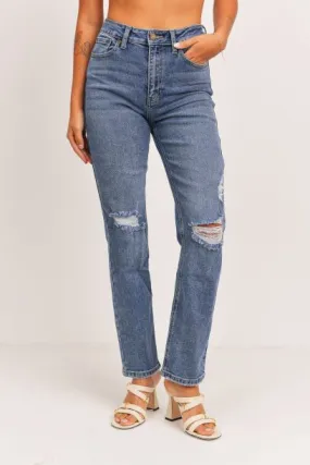 FULL LENGTH DISTRESSED STRAIGHT