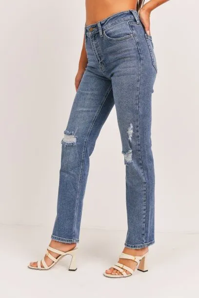FULL LENGTH DISTRESSED STRAIGHT