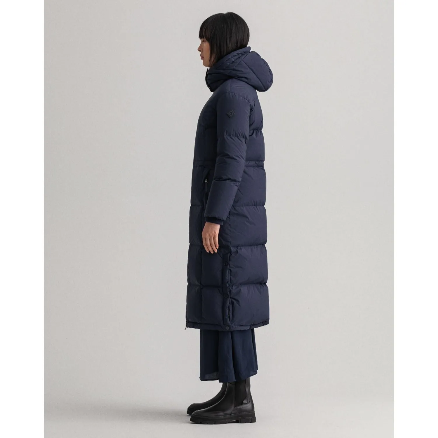 Full-Length Down Coat - Evening Blue