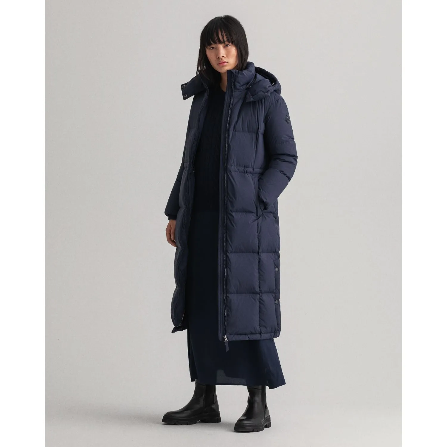 Full-Length Down Coat - Evening Blue