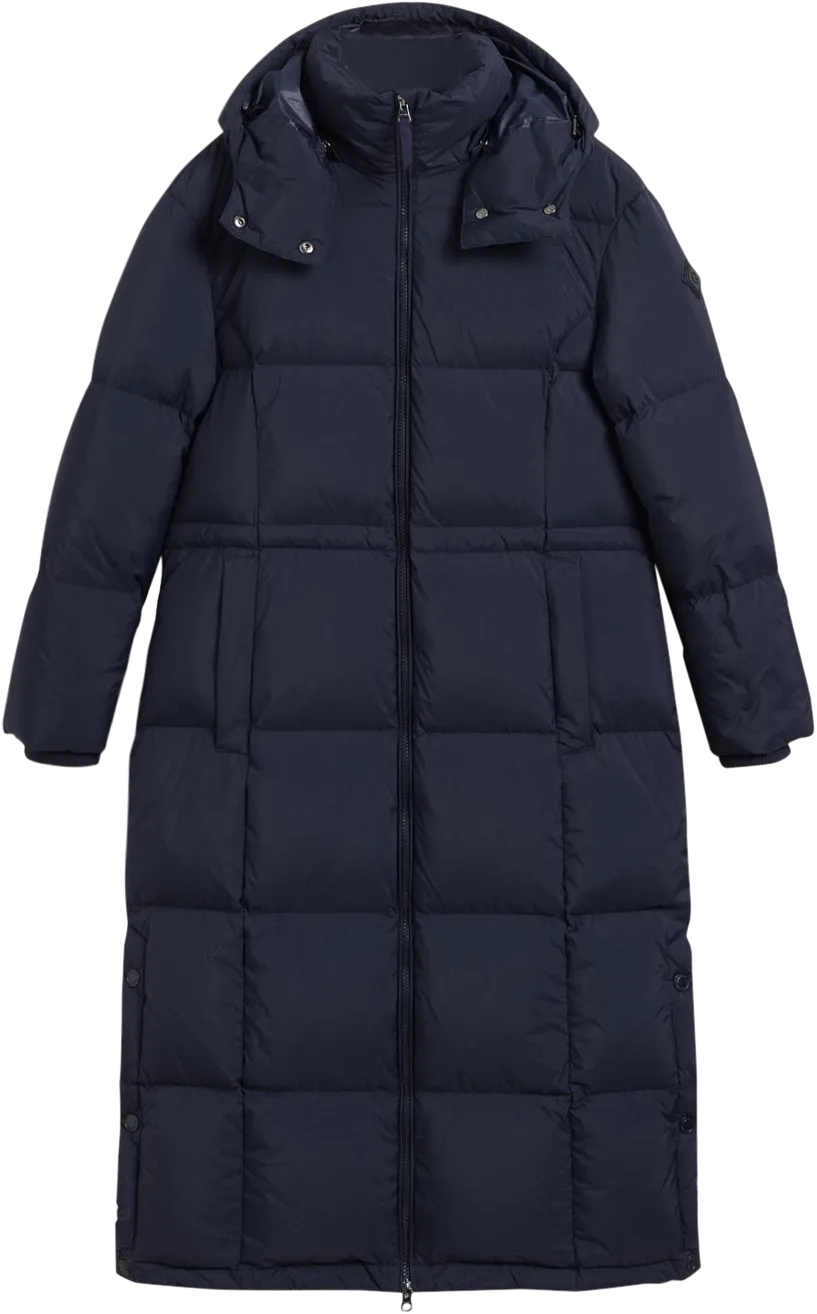 Full-Length Down Coat - Evening Blue