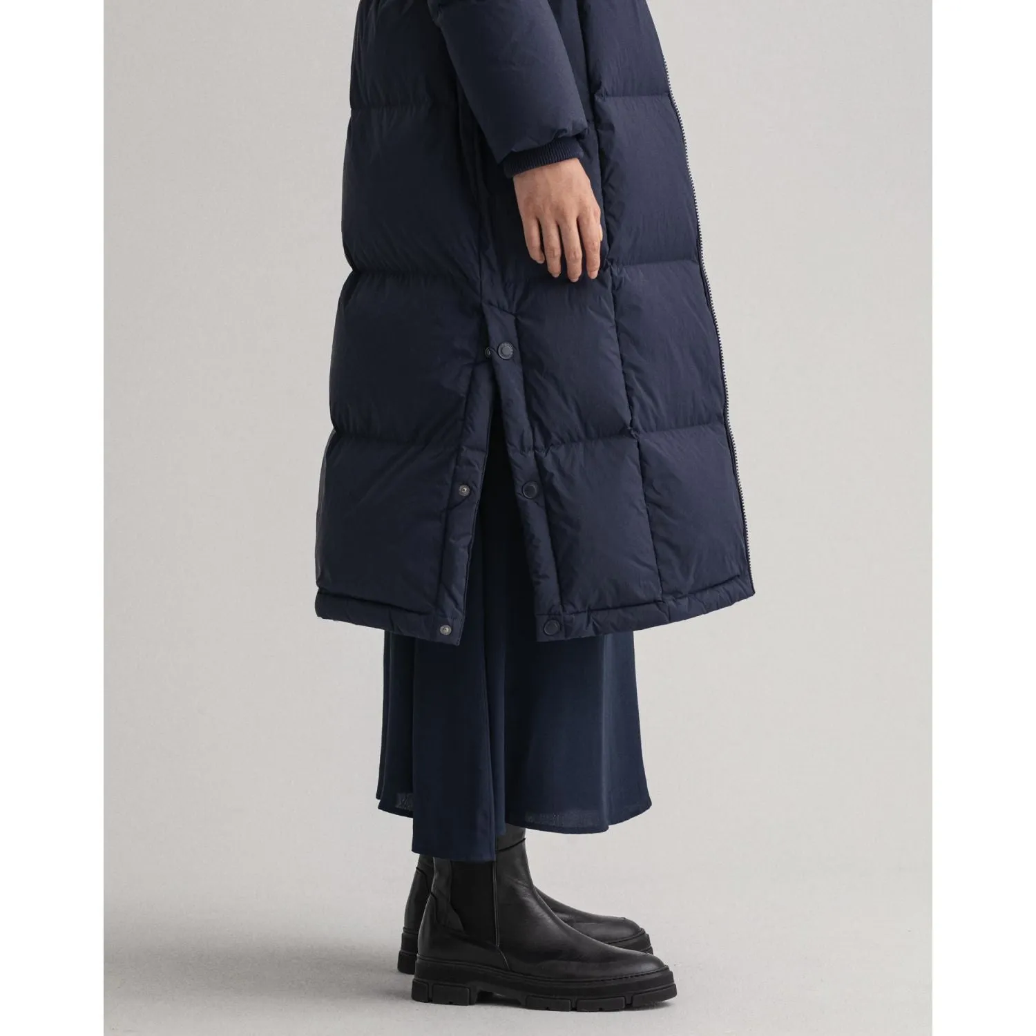 Full-Length Down Coat - Evening Blue