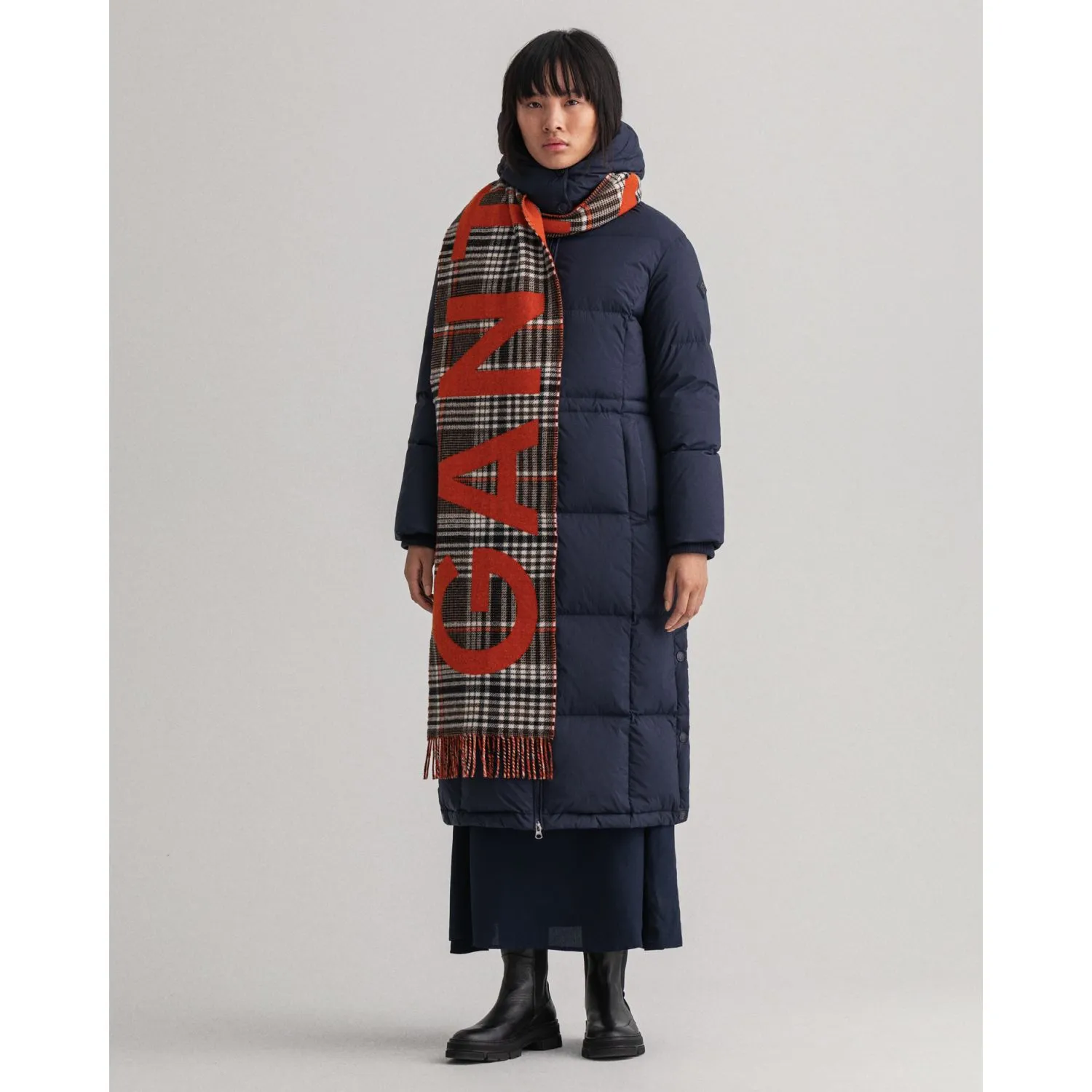 Full-Length Down Coat - Evening Blue