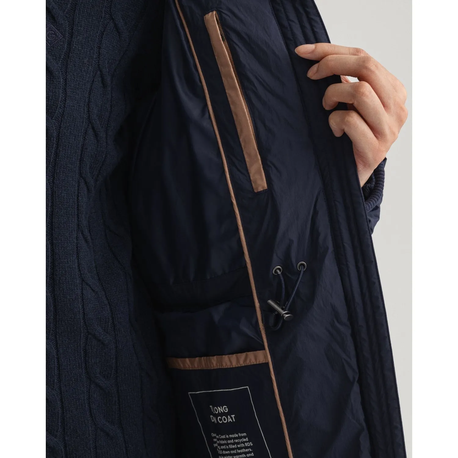 Full-Length Down Coat - Evening Blue