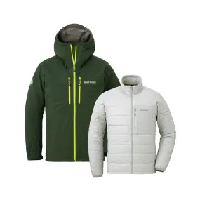 【FW24 秋冬・新品】Montbell Men's Drytech® 3 In 1 Fall Line Parka 1102504 FW24 男裝 三合一 防水 保溫外套 M'S