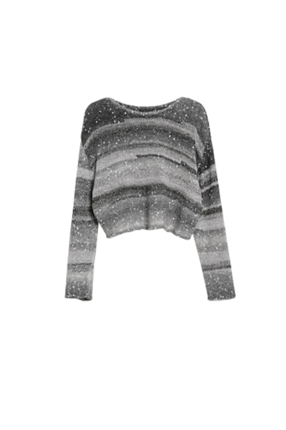 Gradient Speckled Knit Sweater