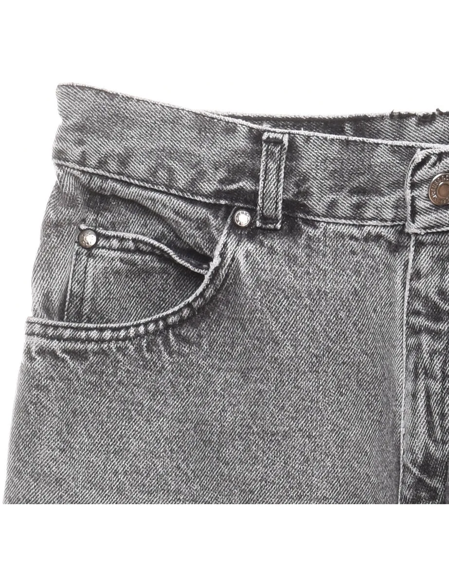 Grey Stonewash Tapered Jeans - W28 L31