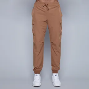 HEDGE MENS WOVEN CARGO JOGGER PANTS-DARK TAN, OLIVE