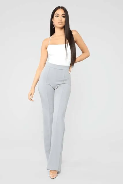 Hoge Taille Uitlopende Broek voor Elke Gelegenheid