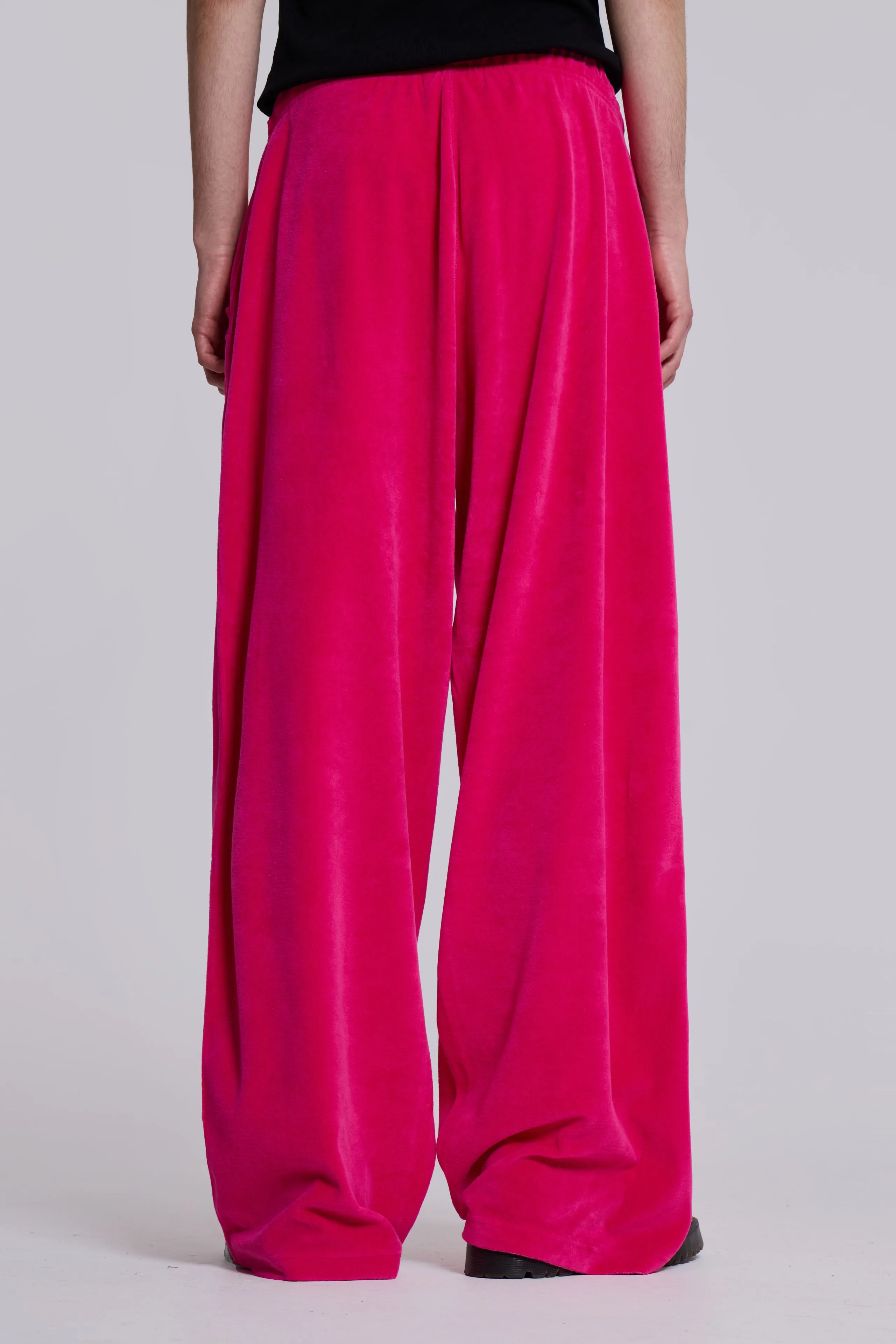 Hot Pink Velour Monster Joggers
