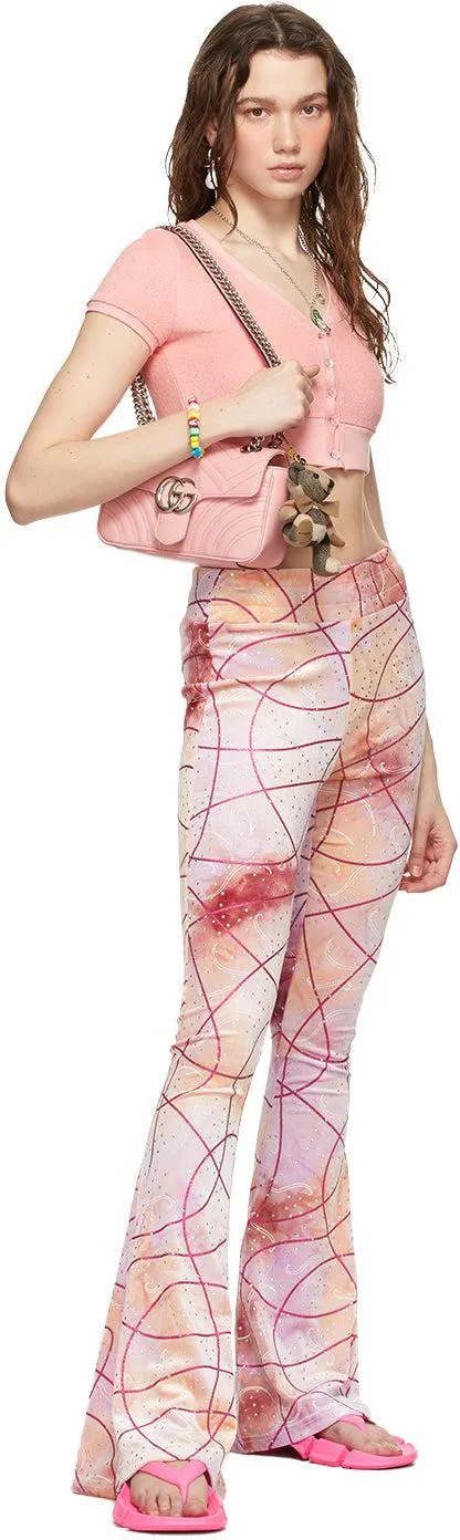I'm Sorry by Petra Collins SSENSE Exclusive Multicolor Tie-Dye Flare Lounge Pants