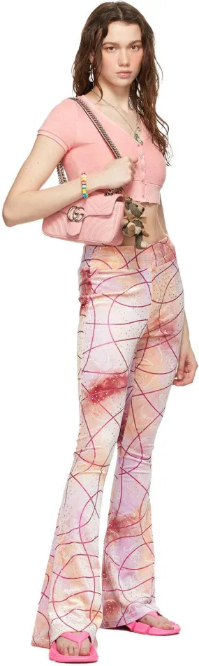 I'm Sorry by Petra Collins SSENSE Exclusive Multicolor Tie-Dye Flare Lounge Pants