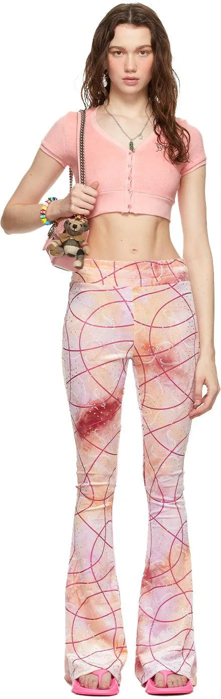 I'm Sorry by Petra Collins SSENSE Exclusive Multicolor Tie-Dye Flare Lounge Pants