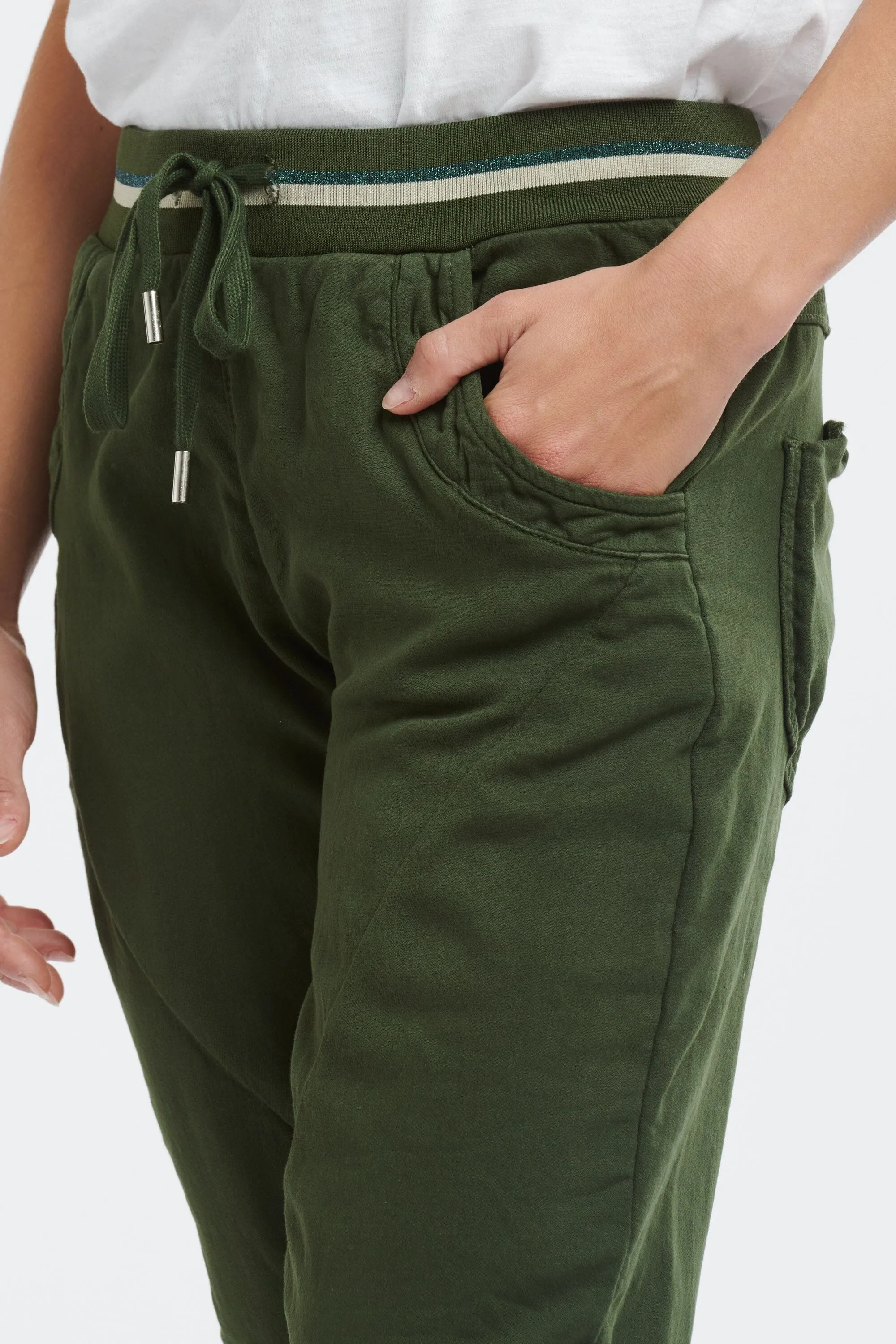 ITALIAN STAR Ralph Jogger Jeans - Olive