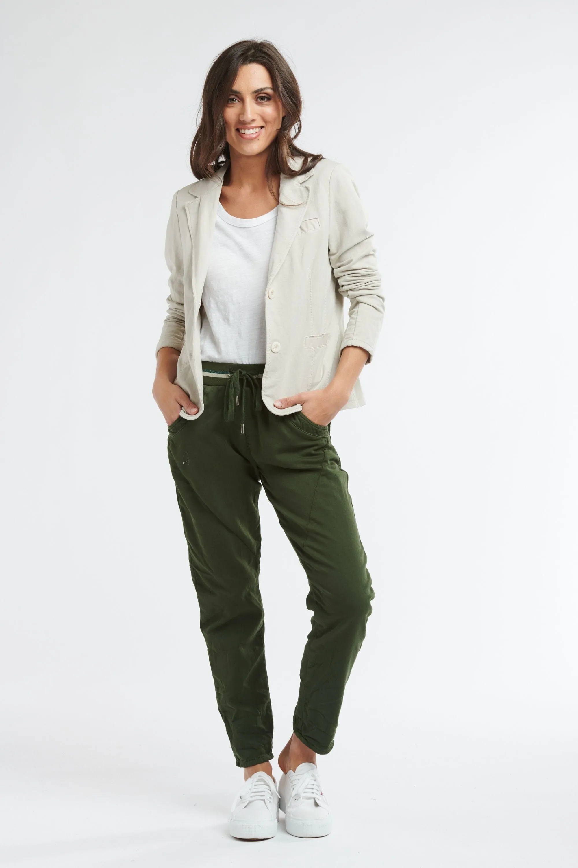 ITALIAN STAR Ralph Jogger Jeans - Olive