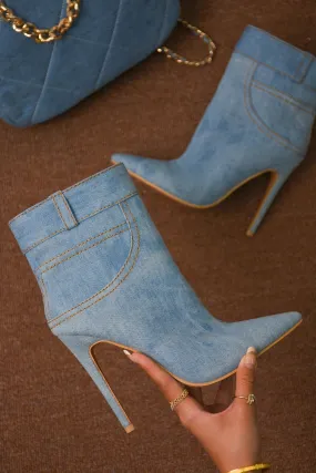 Jean Low Heel Bootie Canva by Cape Robbin