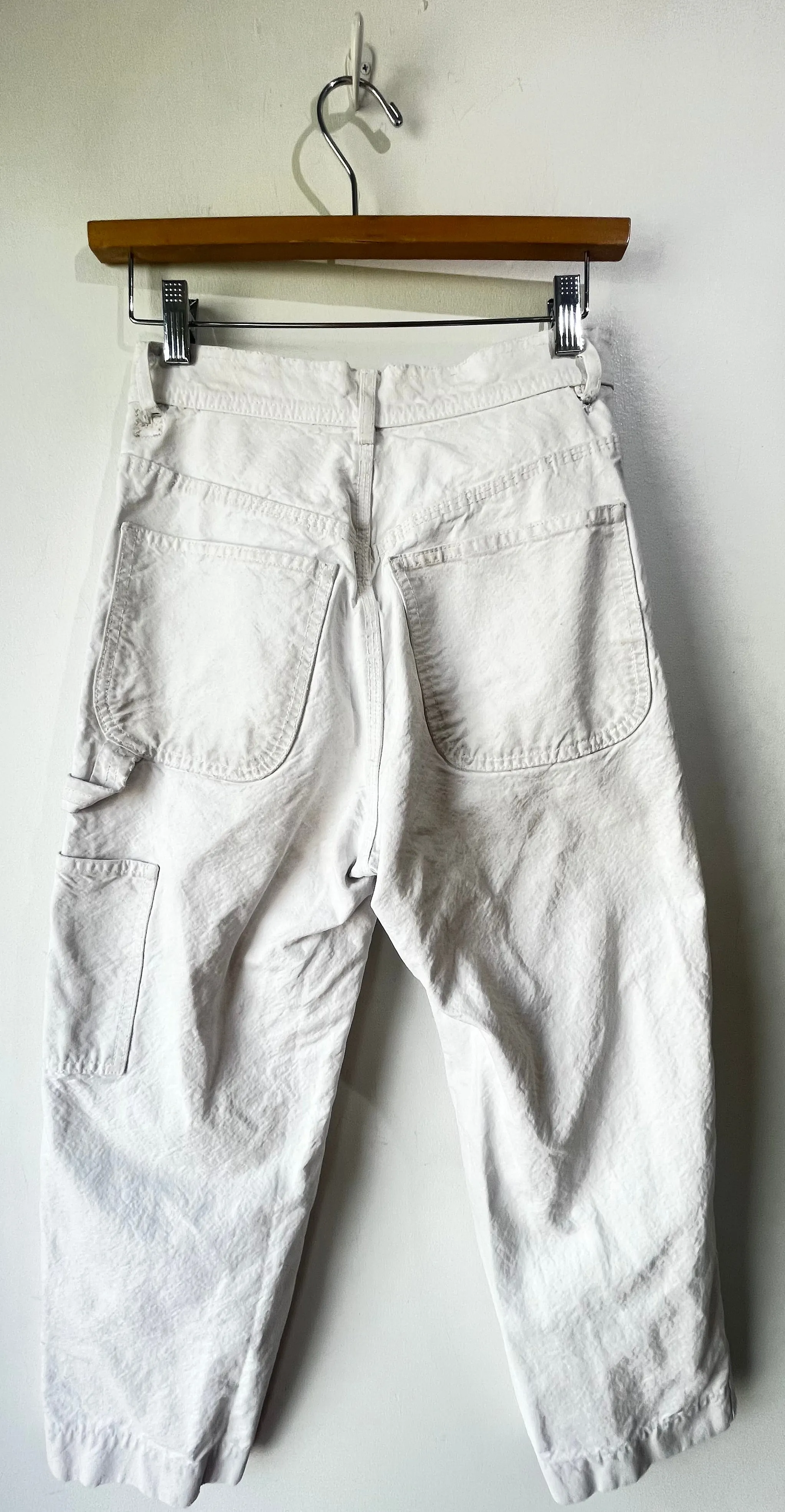 Jesse Kamm White Handy Pants